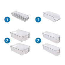 Load image into Gallery viewer, Stackable Storage Organizer Containers with Handles for Refrigerator Freezer