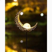 Load image into Gallery viewer, Waterproof Solar Garden Moon Outdoor Decor For Pathway Warm Light LED