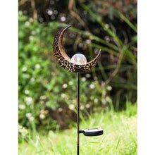 Load image into Gallery viewer, Waterproof Solar Garden Moon Outdoor Decor For Pathway Warm Light LED