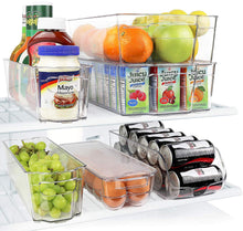 Load image into Gallery viewer, Stackable Storage Organizer Containers with Handles for Refrigerator Freezer